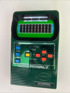 2002  Mattel Electronics Football 2 Handheld Game -Works